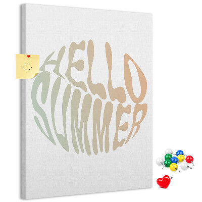 Kurk bedrukken met een retro zomerse welkomstgroet