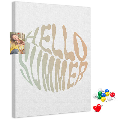 Kurk bedrukken met een retro zomerse welkomstgroet