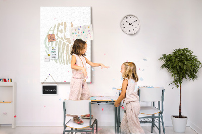 Kurk bedrukken met een retro zomerse welkomstgroet