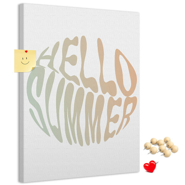 Kurk bedrukken met een retro zomerse welkomstgroet