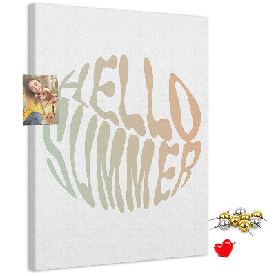 Kurk bedrukken met een retro zomerse welkomstgroet