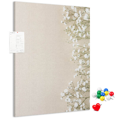 Kurk met bedrukking fijne bloemen op een neutrale achtergrond