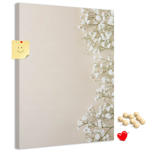 Kurk met bedrukking fijne bloemen op een neutrale achtergrond