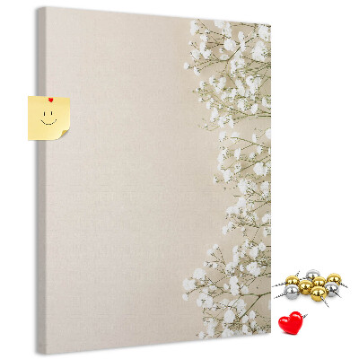 Kurk met bedrukking fijne bloemen op een neutrale achtergrond