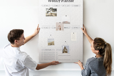 Weekplanner met ruimte voor notities en bedrukking