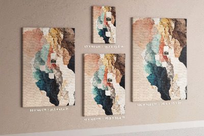 Kurk met bedrukking abstracte vormen in pastelkleuren