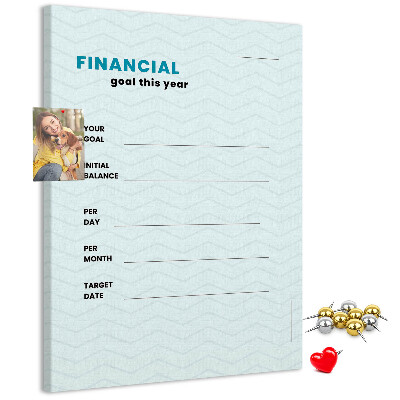 Kurk bedrukken thema voor het plannen van financiële doelen