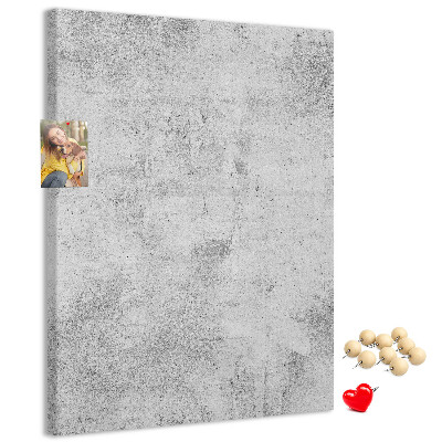 Kurk met bedrukking minimalistisch grijs met een betontextuur