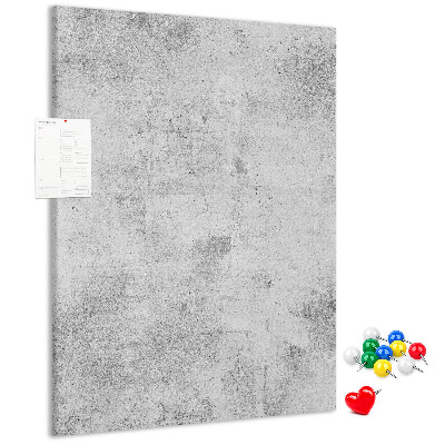 Kurk met bedrukking minimalistisch grijs met een betontextuur