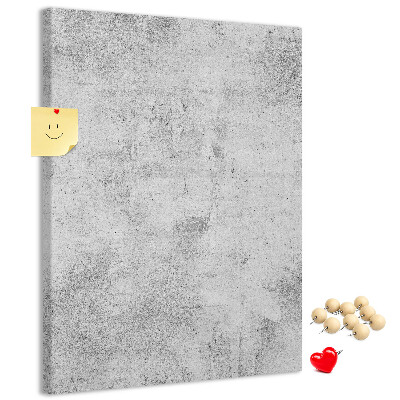 Kurk met bedrukking minimalistisch grijs met een betontextuur