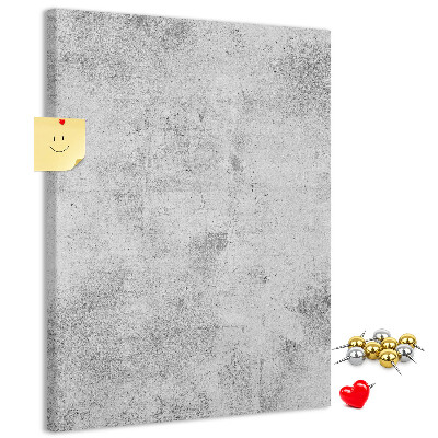Kurk met bedrukking minimalistisch grijs met een betontextuur