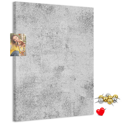 Kurk met bedrukking minimalistisch grijs met een betontextuur