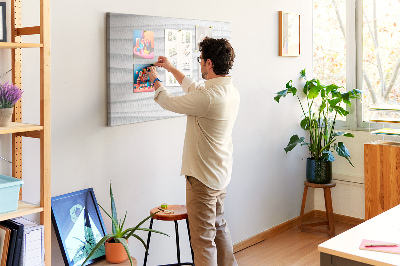 Kurkbord met modern golvend muurtextuurpatroon