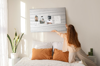 Kurkbord met modern golvend muurtextuurpatroon