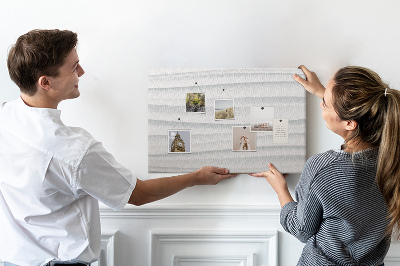 Kurkbord met modern golvend muurtextuurpatroon