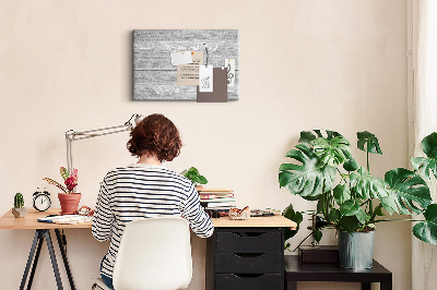 Kurkbord met een houtstructuur in grijstinten