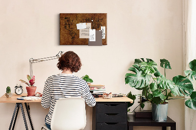 Kurkbord wereldkaart met landnamen