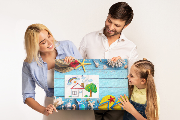 Kurken prikbord met thema zomerse strandvakantie en accessoires