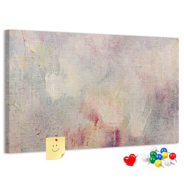 met een achtergrond in subtiele pastelkleuren