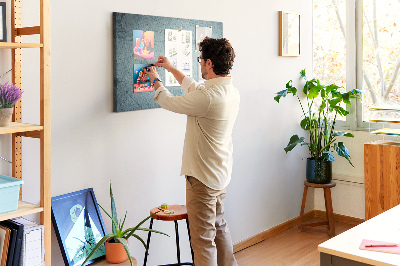 Kurk prikbord met oude kaart met geometrische patronen