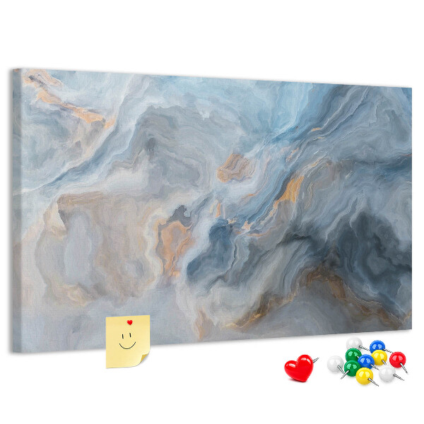 met abstract patroon in blauwe tinten