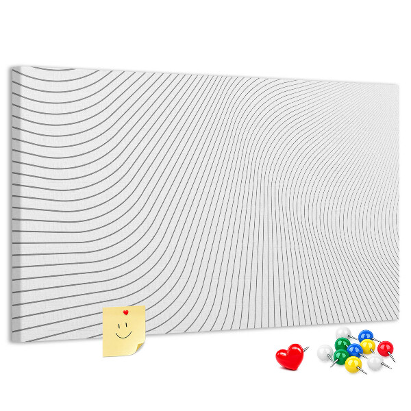 met een minimalistisch ontwerp van golvende lijnen