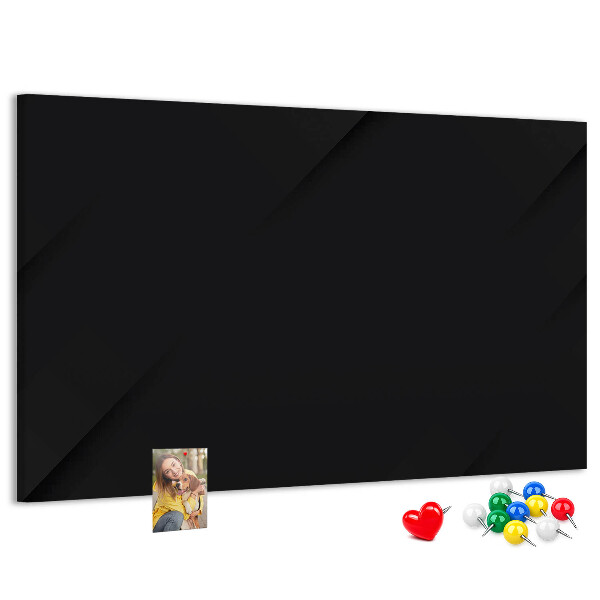 Prikbord zwart met gekleurde spelden