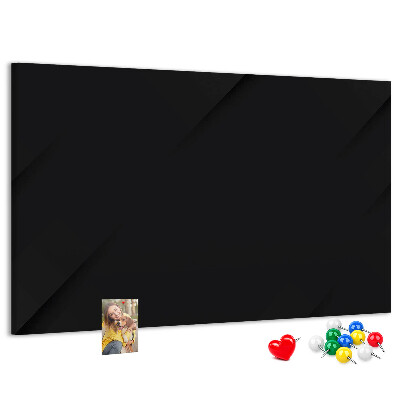 Prikbord zwart met gekleurde spelden