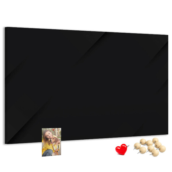 Prikbord zwart met gekleurde spelden