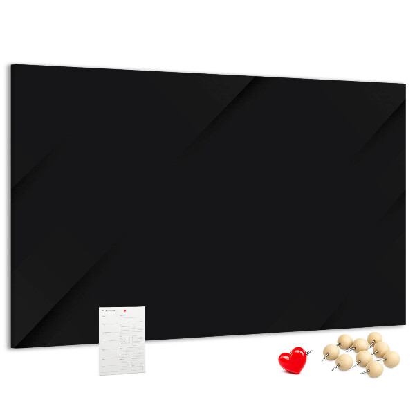 Prikbord zwart met gekleurde spelden