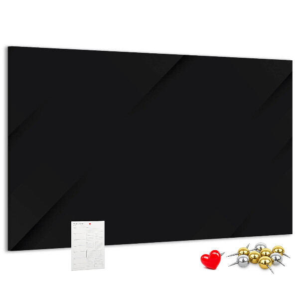 Prikbord zwart met gekleurde spelden