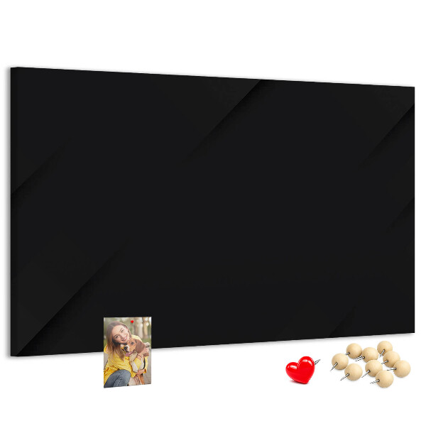 Prikbord zwart met gekleurde spelden