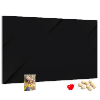 Prikbord zwart met gekleurde spelden