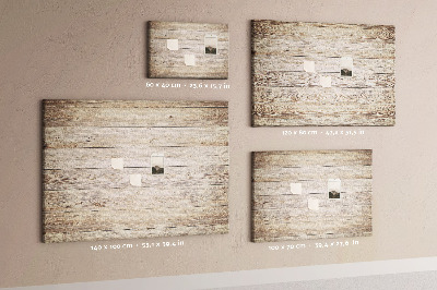 Kurkbord rustieke planken in lichte tinten