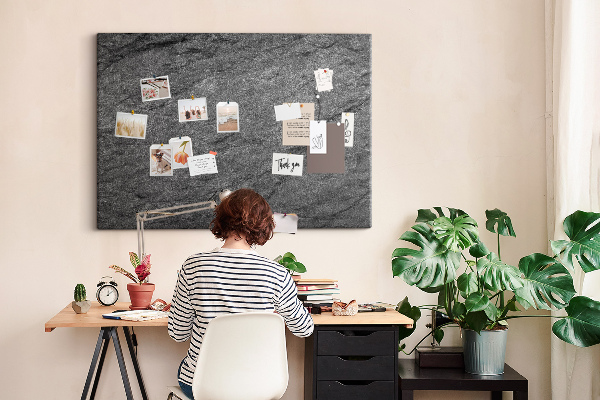 Kurkbord met steenstructuur in grijstinten