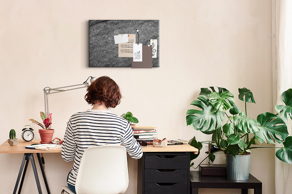 Kurkbord met steenstructuur in grijstinten