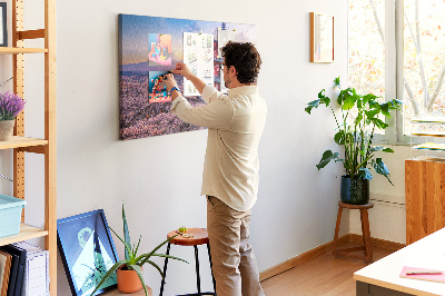 Kurkbord lentelandschap met de berg Fuji