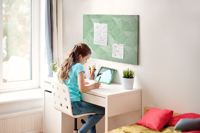Kurkbord met abstract patroon in groene tinten