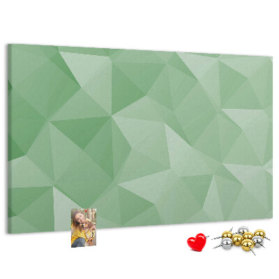 Kurkbord met abstract patroon in groene tinten
