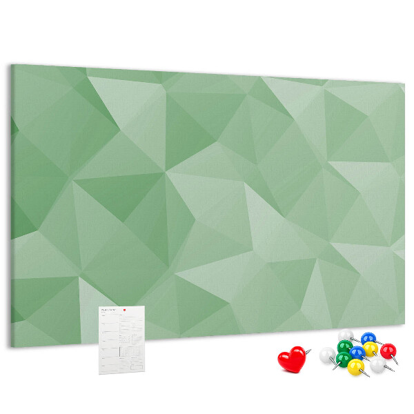 Kurkbord met abstract patroon in groene tinten