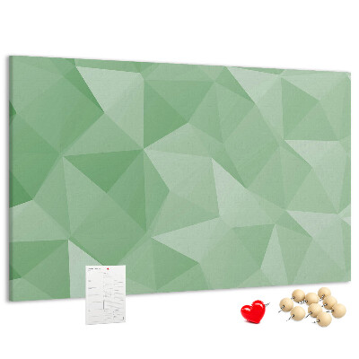 Kurkbord met abstract patroon in groene tinten