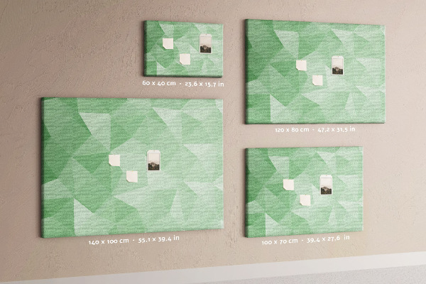 Kurkbord met abstract patroon in groene tinten