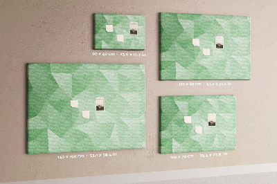 Kurkbord met abstract patroon in groene tinten