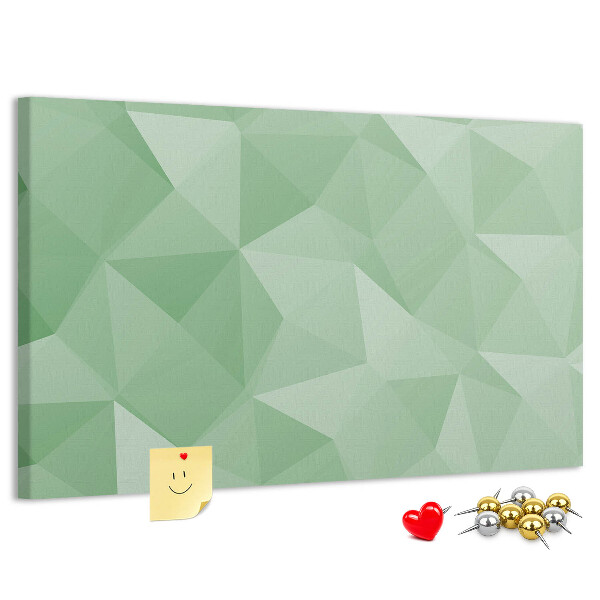 Kurkbord met abstract patroon in groene tinten