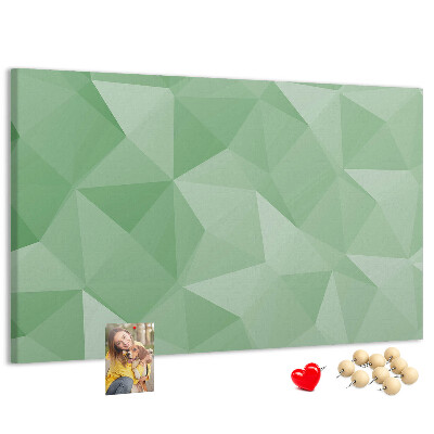 Kurkbord met abstract patroon in groene tinten