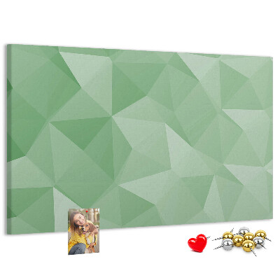 Kurkbord met abstract patroon in groene tinten