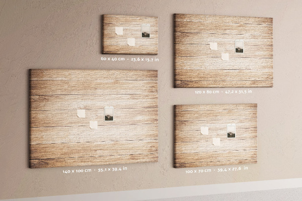 Kurkbord natuurlijk hout in warme tinten