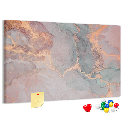 Prikbord abstract patroon in pasteltinten