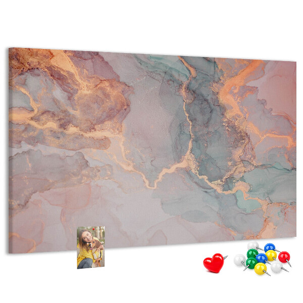 Prikbord abstract patroon in pasteltinten