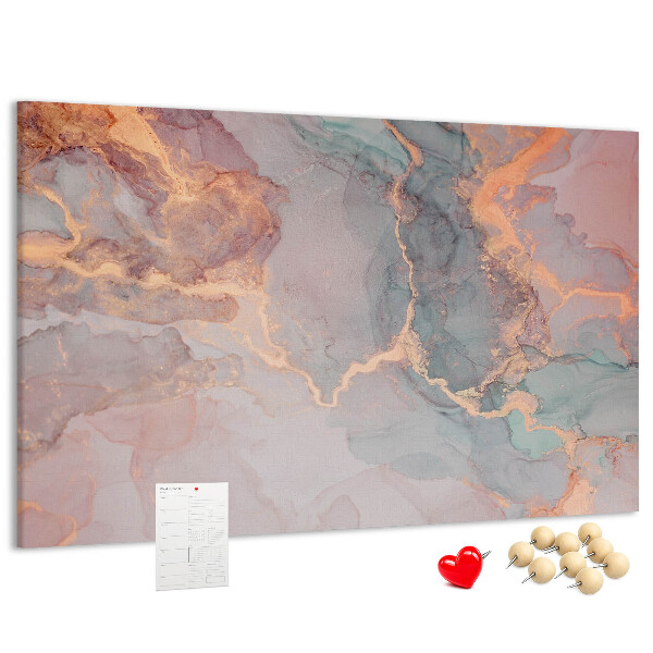 Prikbord abstract patroon in pasteltinten